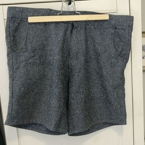 Jiberish Navy Bouclé shorts 34